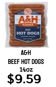 Seven Mile Market A&H beef hot dogs offer