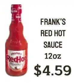 Seven Mile Market Frank's red hot sauce offer