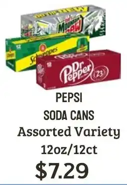 Seven Mile Market Pepsi soda cans assorted variety offer