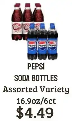 Seven Mile Market Pepsi soda bottles offer