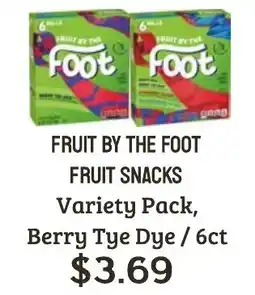Seven Mile Market Fruit by the foot fruit snacks offer