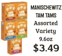 Seven Mile Market Manischewitz tam tams assorted variety offer