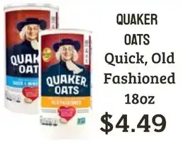 Seven Mile Market Quaker oats offer