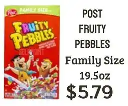 Seven Mile Market Post fruity pebbles offer