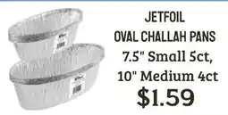 Seven Mile Market Jetfoil oval challah pans offer