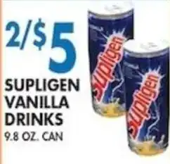 Compare Foods Supligen vanilla drinks offer