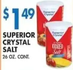 Compare Foods Superior crystal salt offer