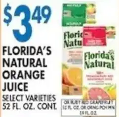 Associated Florida's natural orange juice offer