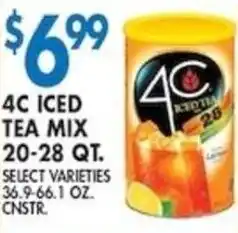 Associated 4c iced tea mix offer
