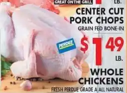 Associated Perdue center cut pork chops offer