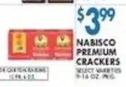 Compare Foods Nabisco premium crackers offer