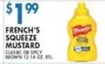 Compare Foods French's squeeze mustard offer