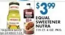 Compare Foods Equal Sweetener Nutra offer