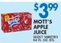 Compare Foods Mott's apple juice offer