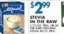 Compare Foods Equal Stevia In The Raw offer