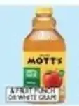 Compare Foods Mott's fruit punch or white grape offer