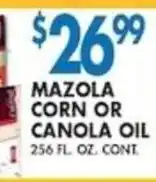 Compare Foods Mazola corn or canola oil offer