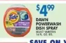 Compare Foods Tide Dawn Powerwash Dish Spray offer