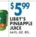 Compare Foods Libby's pineapple juice offer