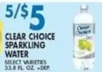 Compare Foods Clear Choice Sparkling Water offer