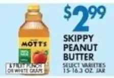 Compare Foods Mott's skippy peanut butter offer