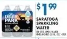 Associated Saratoga Sparkling Water offer