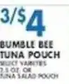 Associated Bumble Bee Tuna Pouch offer