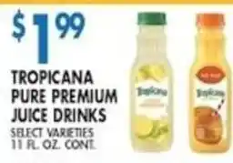 Tropicana pure premium juice drinks