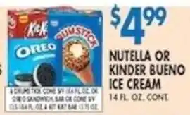 Nutella or Kinder Bueno Ice Cream