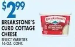 Compare Foods Breakstone's curd cottage cheese offer
