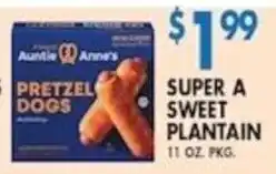 Compare Foods Auntie Anne's pretzel dogs offer