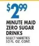 Compare Foods Minute Maid zero sugar drinks offer