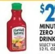 Compare Foods Florida's Natural Minute Zero Drink offer