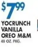 Compare Foods Yocrunch vanilla oreo m&m offer