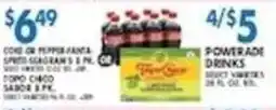 Associated Coca-Cola or Pepsi-Cola Sprite Seagram's 8 Pk. or Topo Chico Sabor 8 Pk. offer