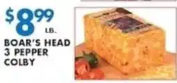Compare Foods Boar's Head 3 Pepper Colby offer