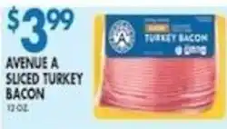 Compare Foods avenue a sliced turkey bacon offer