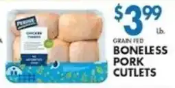 Compare Foods Perdue boneless pork cutlets offer