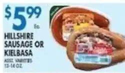 Compare Foods Hillshire sausage or kielbasa offer