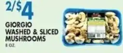 Compare Foods Giorgio washed & sliced mushrooms offer