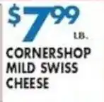 Compare Foods Cornershop mild swiss cheese offer