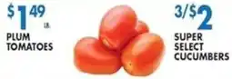 Compare Foods Super Select Cucumbers offer