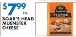 Compare Foods Boar's Head Muenster Cheese offer