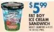 Associated Fat Boy ice cream sandwich offer