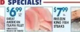 Associated Great American Tilapia Fillet offer
