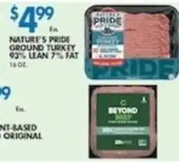 Associated Nature's Pride Ground Turkey offer
