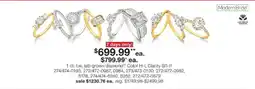 JC Penney Modern Bride lab-grown diamond rings offer