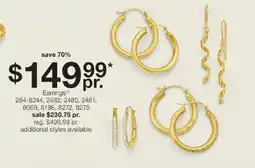 JC Penney Earrings offer