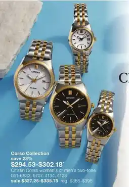 JC Penney Citizen Corso women's or men's two-tone offer