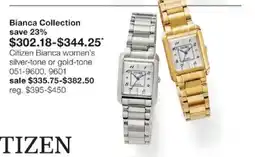 JC Penney Citizen Bianca women's silver-tone or gold-tone offer